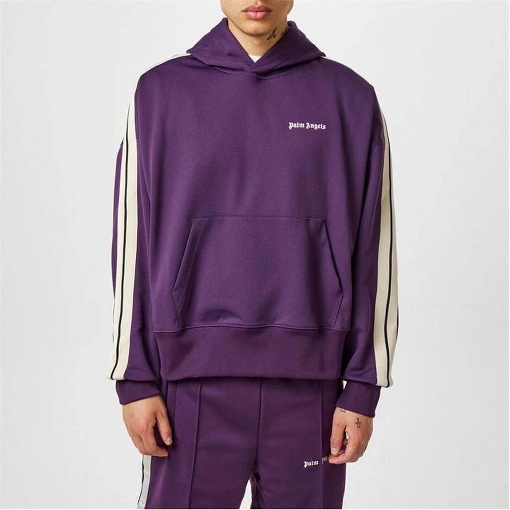 Palm Angels Classic Logo Track Hoodie - Purple